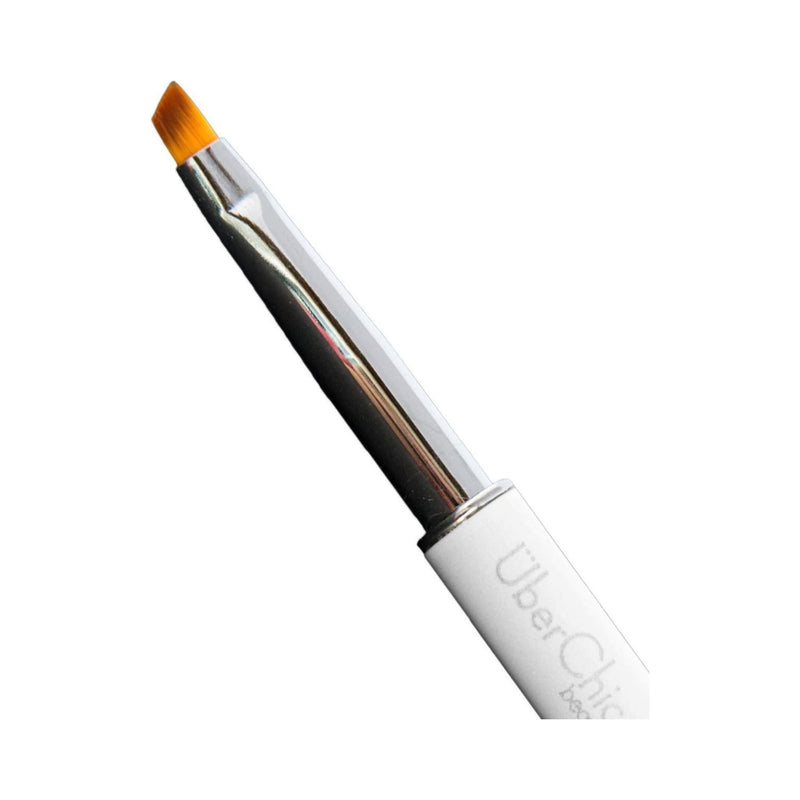 UberChic Beauty Angled Clean Up Brush - White Brushes