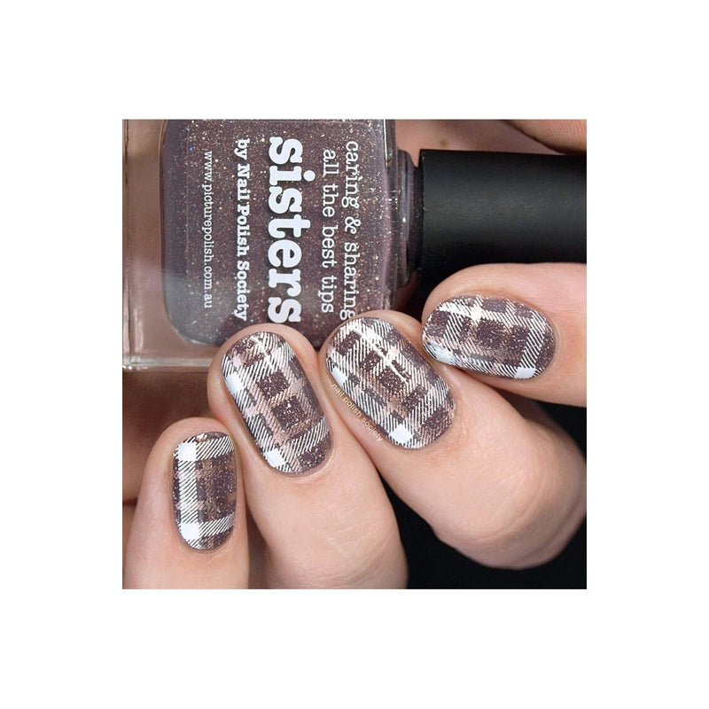 UberChic Beauty Pretty In Plaid-01 Stamping Plate