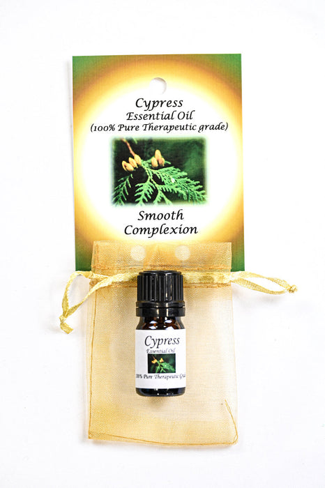 Cypress Essential Oil with Beautiful Diffuser Flower 5ml by Peacefful Intentions