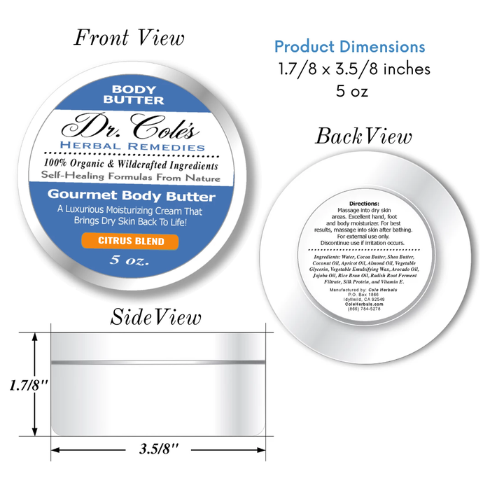 Dr. Cole's Gourmet Body Butter - CITRUS BLEND