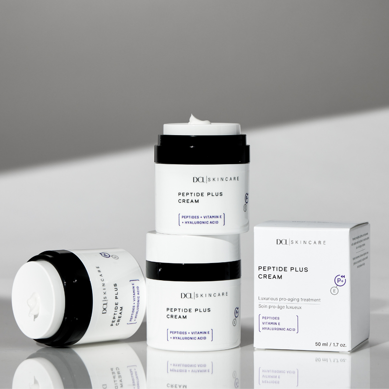 DCL Skincare Peptide Plus Cream jar