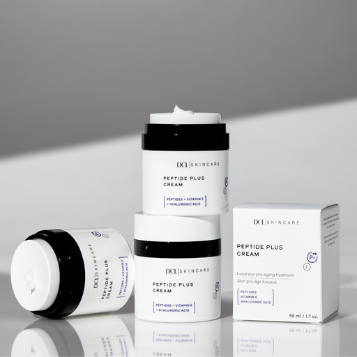 DCL Skincare Peptide Plus Cream jar