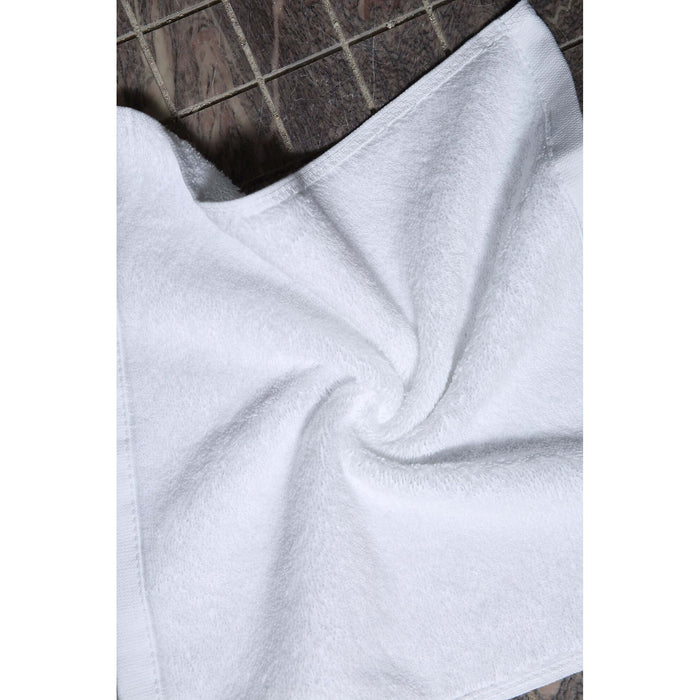 100% Cotton White Face Towels 12.5"X12.5" (Pack of 6)