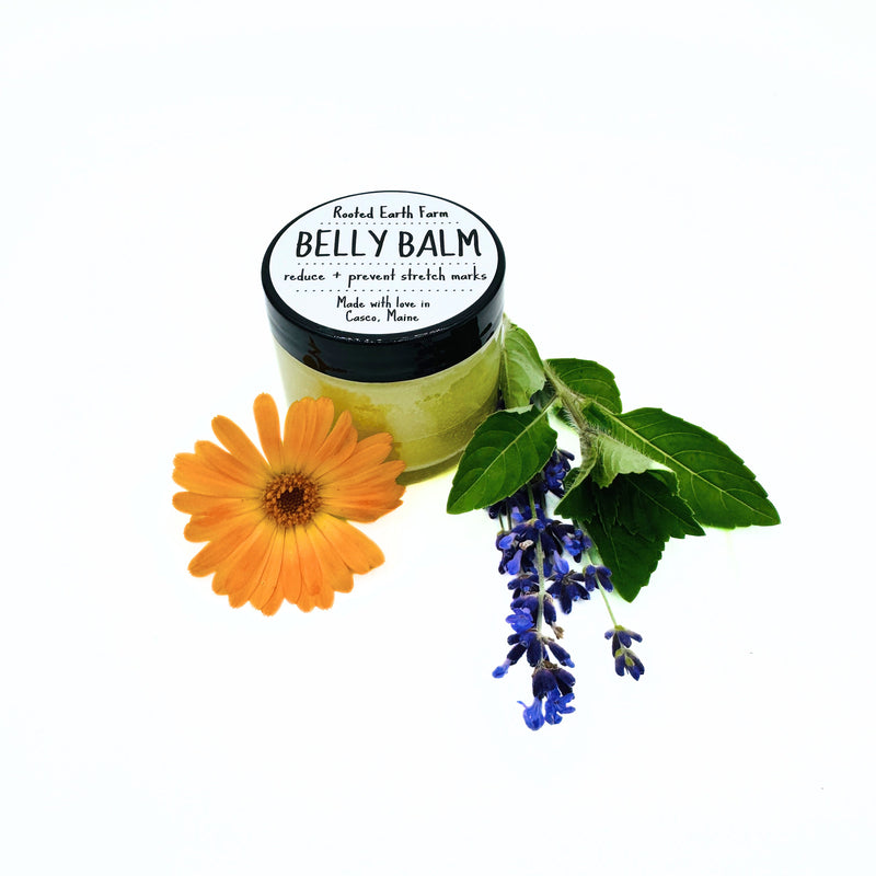 Rooted Earth Farm + Apothecary Belly Balm Herbal Salves + Balms