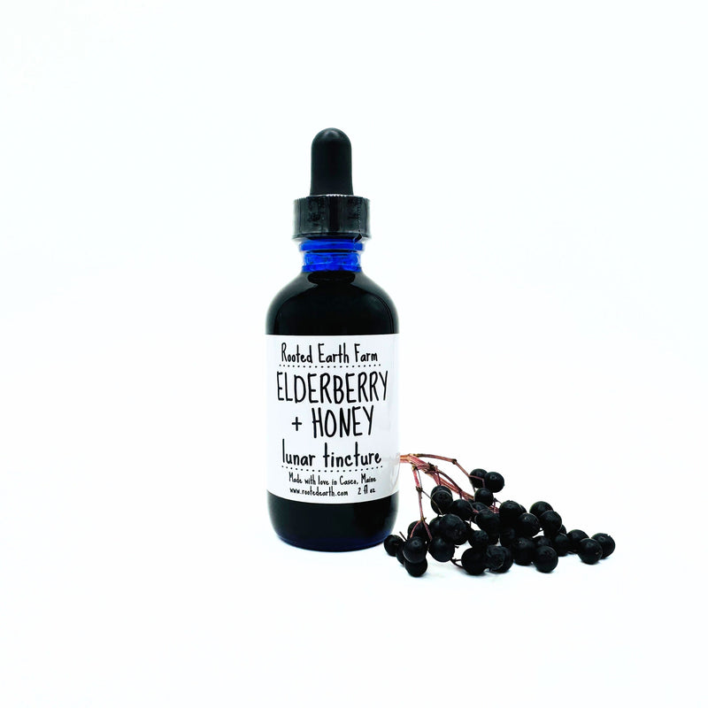 Rooted Earth Farm + Apothecary Elderberry + Honey Tincture Tinctures + Capsules
