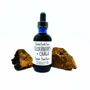 Rooted Earth Farm + Apothecary Elderberry and Chaga Tincture Tinctures + Capsules