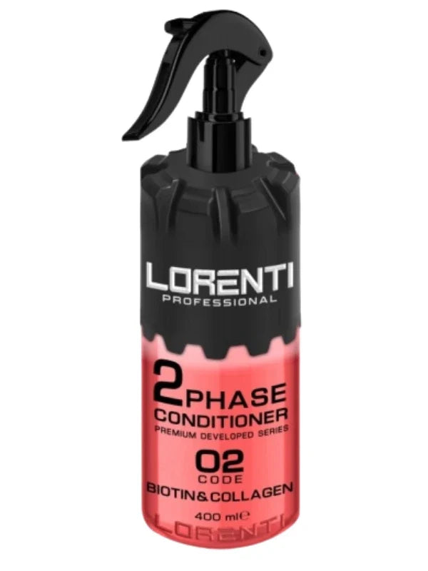 Vip Barber Supply Lorenti Two Phase Conditioner 400ml Leave-In Conditioner White Smoke No. 2 - Biotin