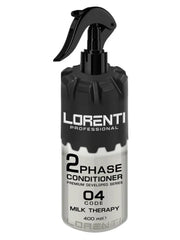 Vip Barber Supply Lorenti Two Phase Conditioner 400ml Leave-In Conditioner White Smoke No. 4 - Milk