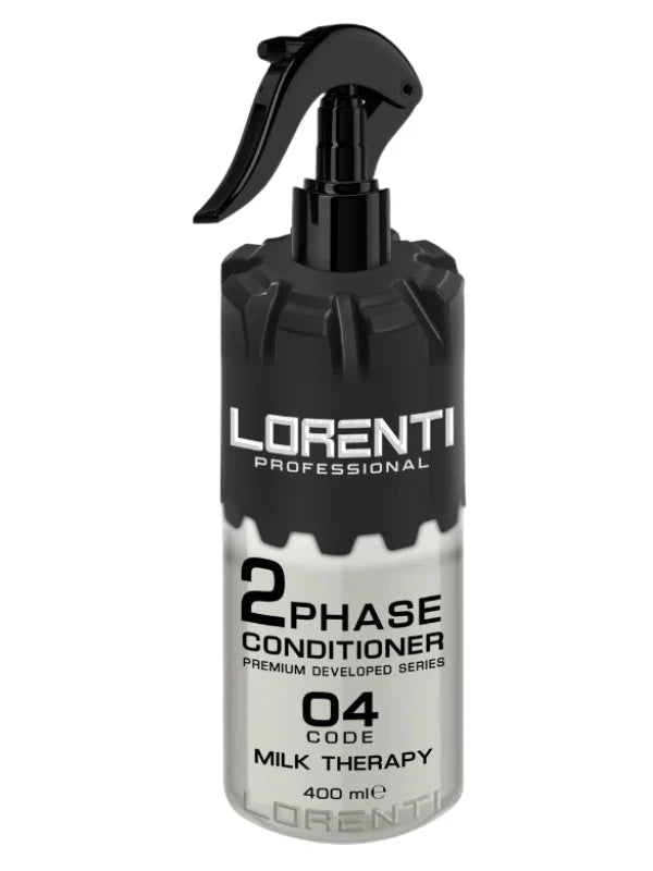 Vip Barber Supply Lorenti Two Phase Conditioner 400ml Leave-In Conditioner White Smoke No. 4 - Milk