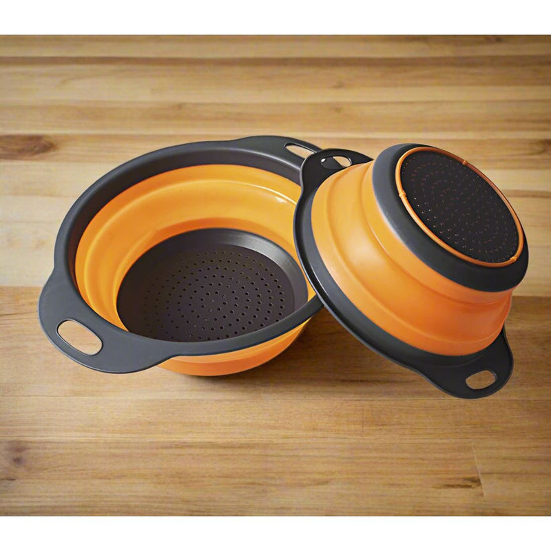 🥦 Foldable Silicone Colander – Space-Saving Strainer