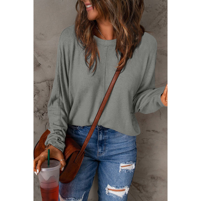 Double Take Round Neck Long Sleeve T-Shirt