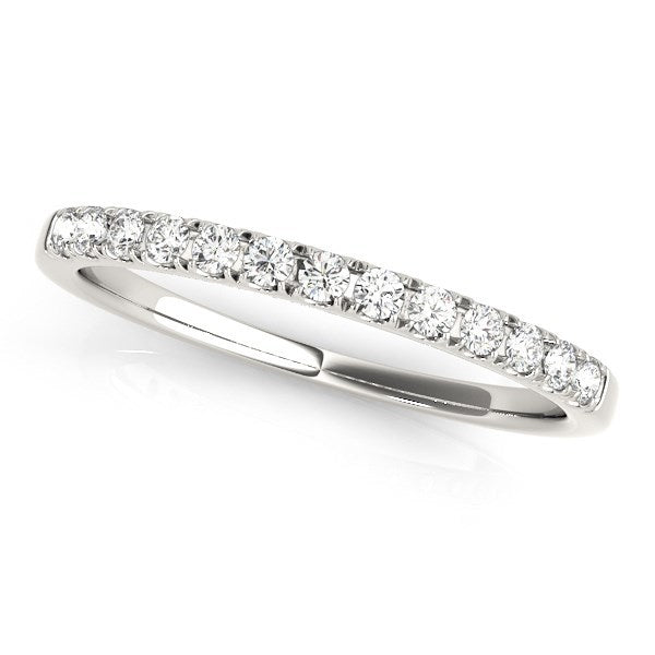 Bids.com 14k White Gold Timeless Diamond Wedding Ring (1/5 cttw) Rings