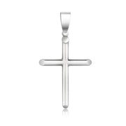 Bids.com 14k White Gold Slim Cross with Tapered Ends Pendant Pendants
