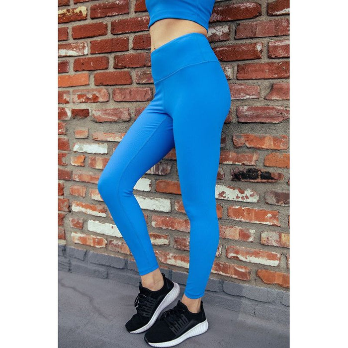 Nylon Rib Yoga Leggings