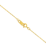 Bids.com Solid 10K Yellow Gold 0.5mm Slim and Dainty Unisex 18" Rope Chain Necklace Necklaces
