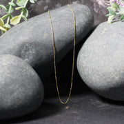 Bids.com 14k Yellow Gold Classic Box Chain 0.6mm Necklaces