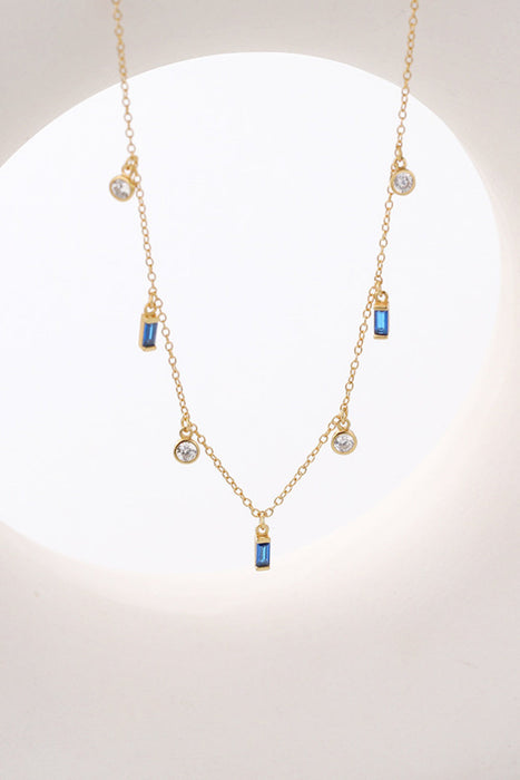 18K Gold Plated Multi-Charm Chain Necklace