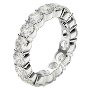 Bids.com Round Cut Lab Grown Diamond Eternity Ring in 14k White Gold (4 cttw FG/VS2) Rings