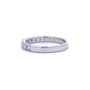 Bids.com .75ct Diamond Wedding Band Ring 14KT White Gold Rings