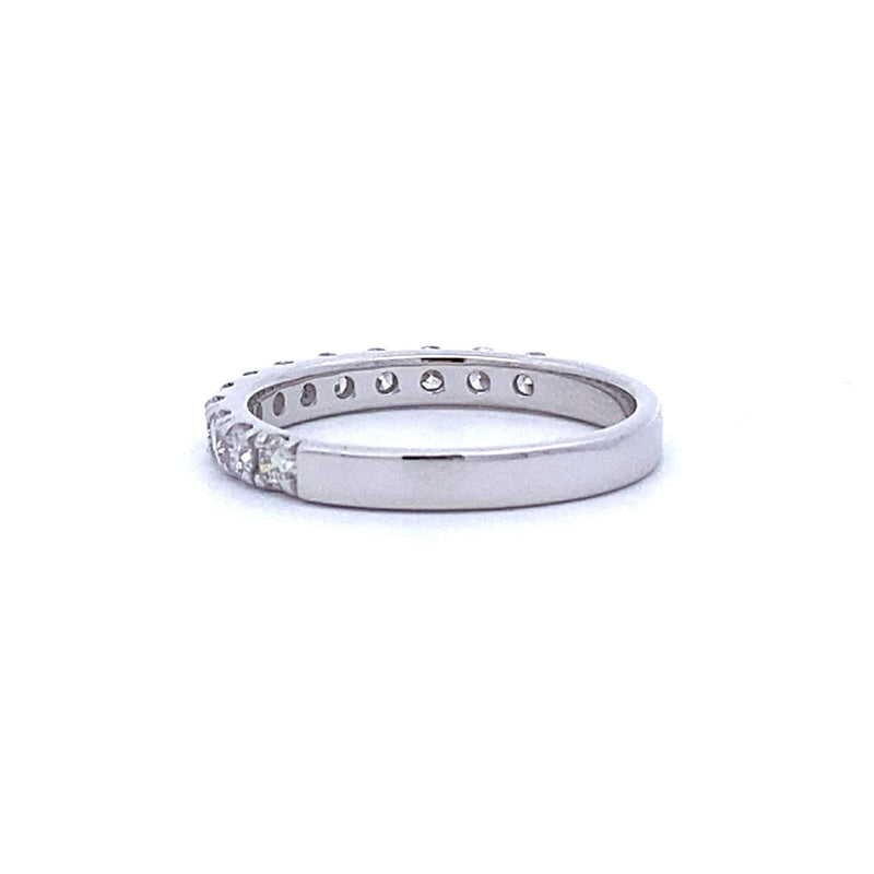 Bids.com .75ct Diamond Wedding Band Ring 14KT White Gold Rings