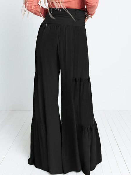 Wide Leg A Line Tie Waist Pants HE8WKV4UYK