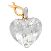 Bids.com 10K Yellow Gold Over Silver Heart Pendant Necklace Necklaces