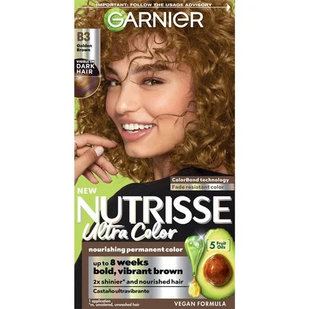 Garnier Garnier Nutrisse Ultra Color Nourishing Color Creme B3 Golden Brown Hair Color