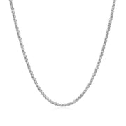 Bids.com 14k White Gold Round Wheat Chain 1.5mm Necklaces