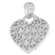 Bids.com .925 Sterling Silver 1/10 cttw Diamond Heart Pendant Necklace (H-I, I1-I2) Necklaces