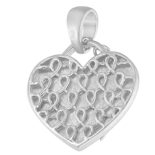 Bids.com .925 Sterling Silver 1/10 cttw Diamond Heart Pendant Necklace (H-I, I1-I2) Necklaces