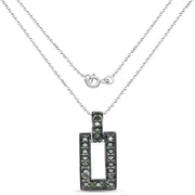 Bids.com 0.36 Carat Genuine Green Diamond .925 Sterling Silver Pendant Pendants