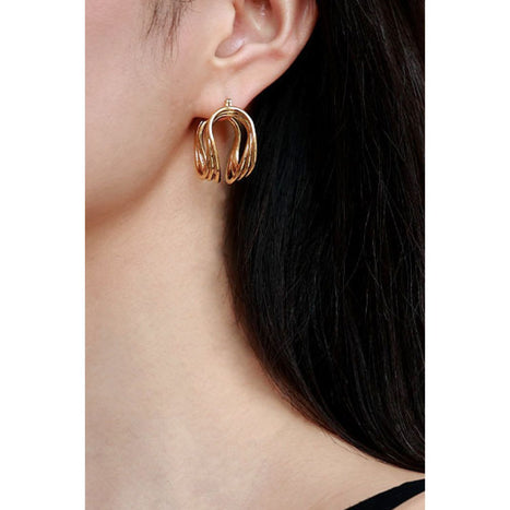 U-Shaped Hoop Earrings