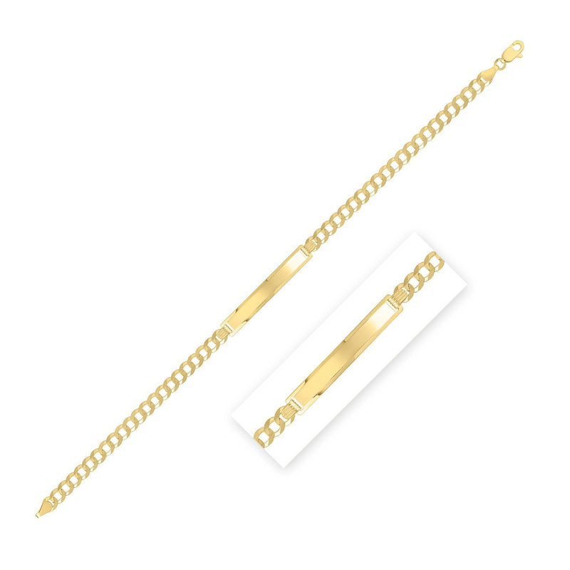Bids.com 14k Yellow Gold Curb ID Bracelet (4.70 mm) Bracelets