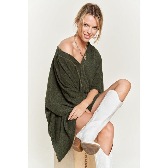 VNECK PONCHO TOP