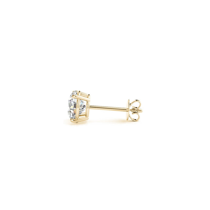 Bids.com 1 1/2 cttw Certified IGI Lab Grown Round Diamond Stud Earrings 14k Yellow Gold (G/VS2) Earrings