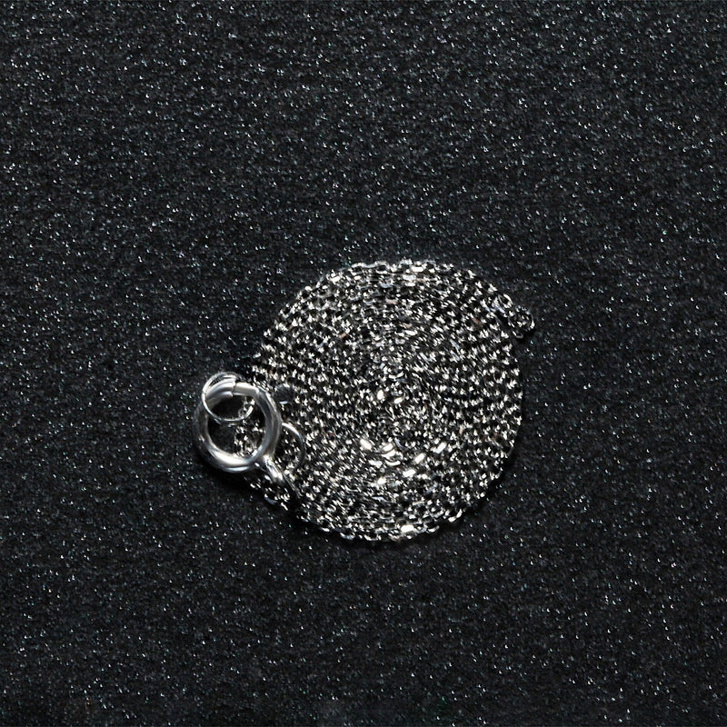 Bids.com 14k White Gold Diamond Cut Cable Link Chain 0.7mm Necklaces