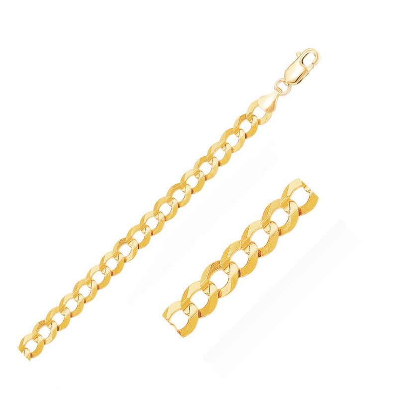 Bids.com 8.2mm 10k Yellow Gold Curb Bracelet Bracelets
