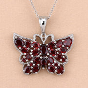 Bids.com 4.90 Carat Genuine Garnet .925 Sterling Silver Pendant Pendants