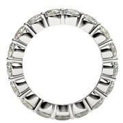 Bids.com Round Cut Lab Grown Diamond Eternity Ring in 14k White Gold (3 cttw FG/VS2) Rings