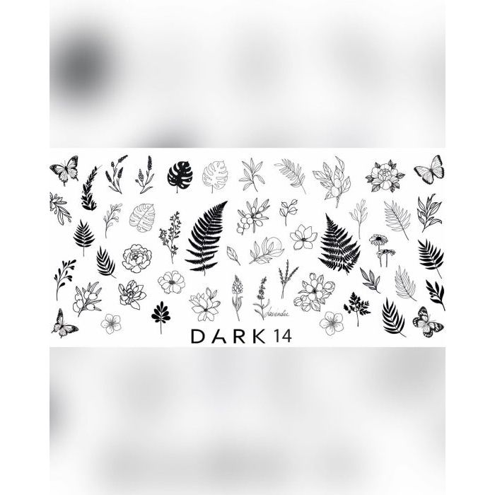 nbmsupply DARK STAMPING PLATE 14  DARK14