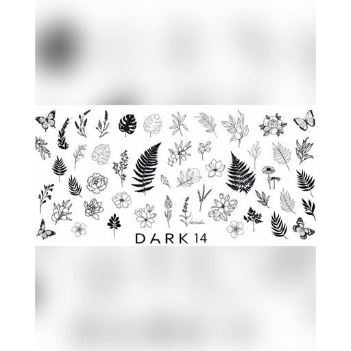 nbmsupply DARK STAMPING PLATE 14  DARK14
