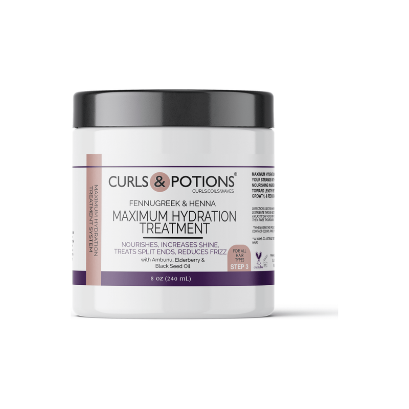 Curls & Potions Maximum Hydration Treatment Step