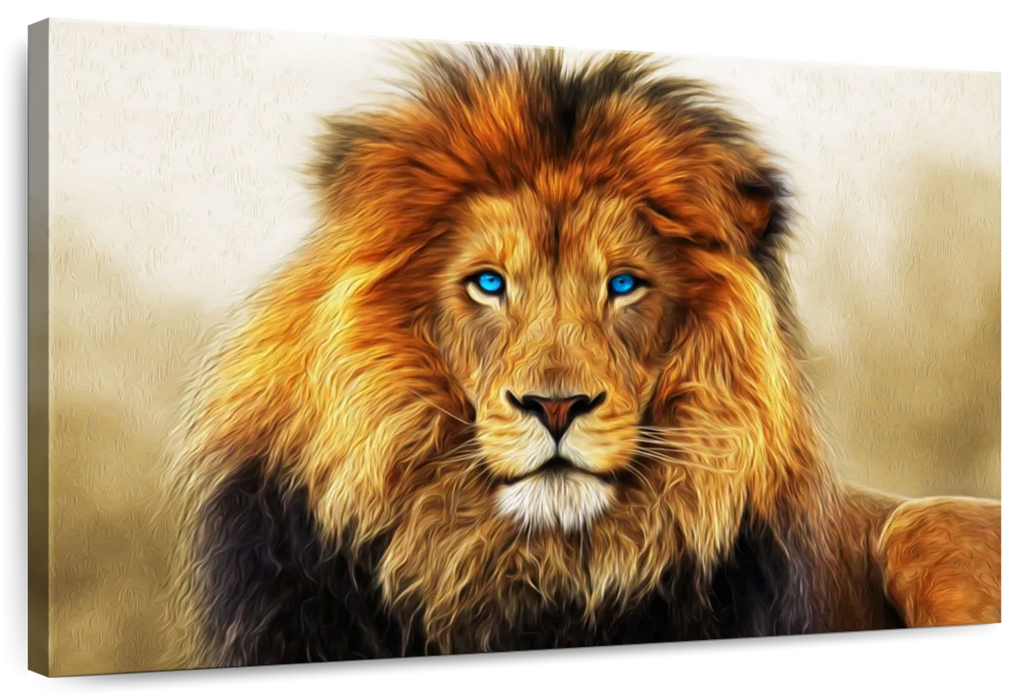 Blue Eyed Lion Wall Art