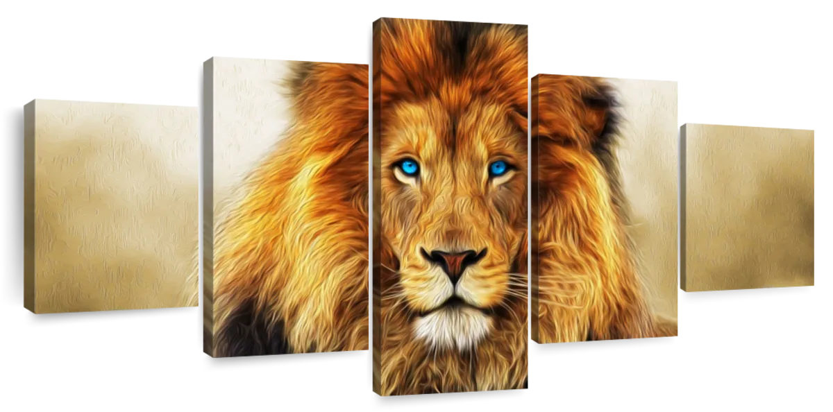 Blue Eyed Lion Wall Art