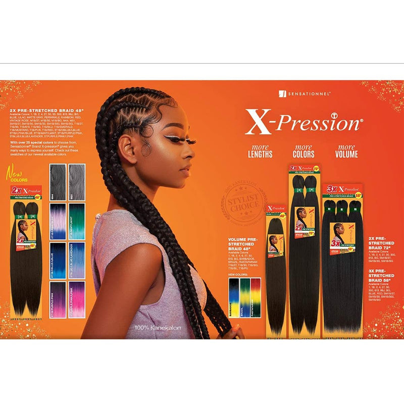 VIP Extensions 2X XPRESSION BRAID BRAIDING HAIR 72"