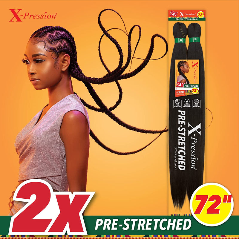 VIP Extensions 2X XPRESSION BRAID BRAIDING HAIR 72"