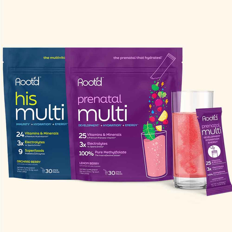Root'd Essential Prenatal Nutrition + Electrolytes Prenatal