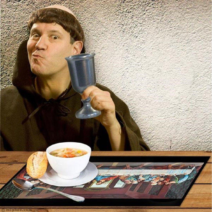 The Bullish Store - 3 Packs Of Last Supper Paper Placemats (40 Per Pack) | Funny Peel-Off Pad For A Biblical Feast At Home