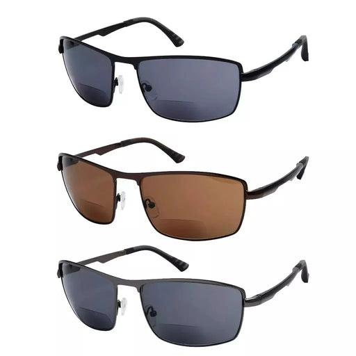 eyekeeper.com 3 Pack Bifocal Sunglasses Sunshine Readers Outdoor Reading Glasses SG802 Sunglasses