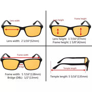 eyekeeper.com 3 Pack Blue Light Blocking Reading Glasses DS163 Eyeglasses